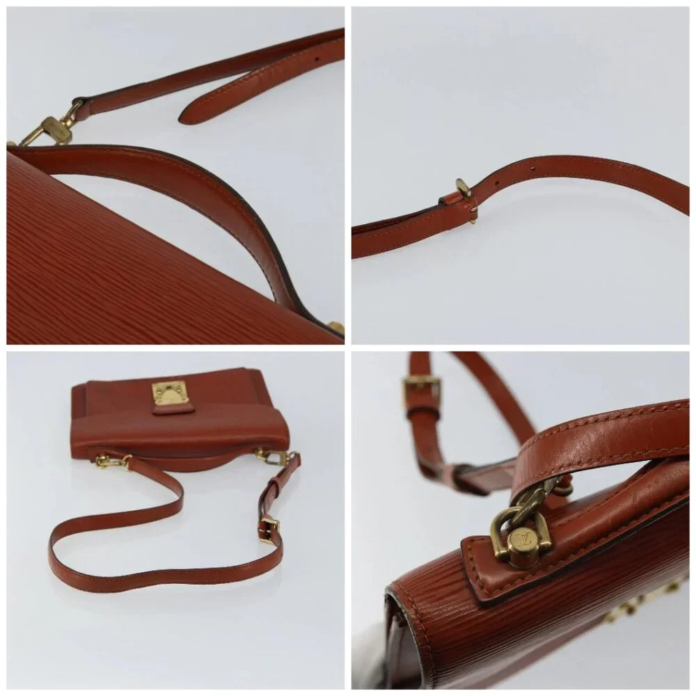 LOUIS VUITTON Epi Monceau 28 Hand Bag Brown M52123 LV Auth ep11411